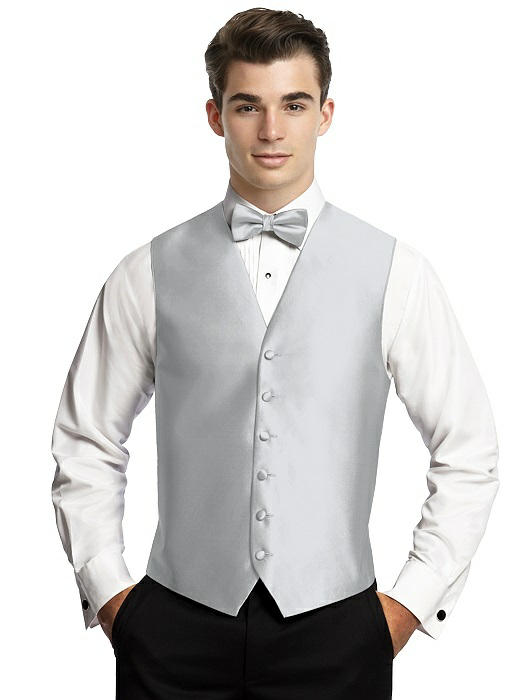 Silver formal vest by After Six